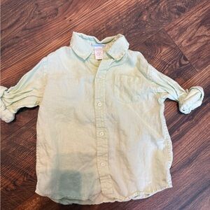 Janie and Jack 100% Linen Button-Up Shirt